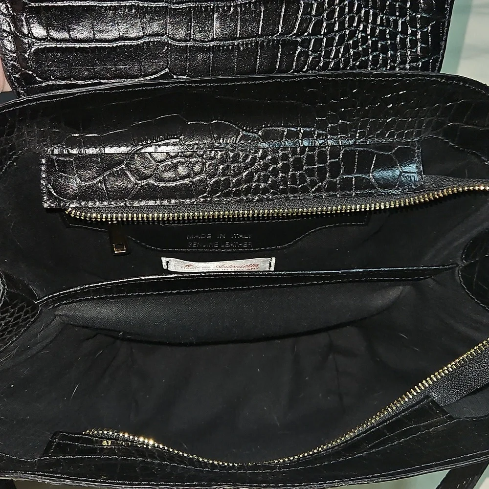 Maria Antoinetta Black and Cream Women's Handbag